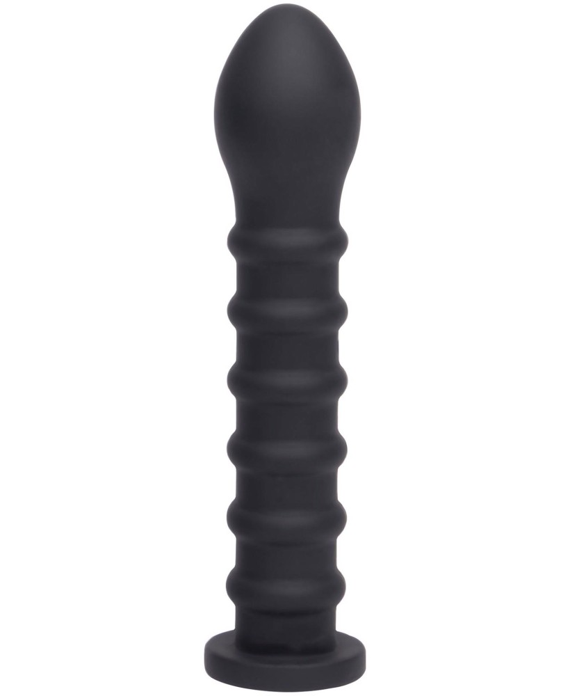 Ribbed Dong Easy-Lock 19 cm Black