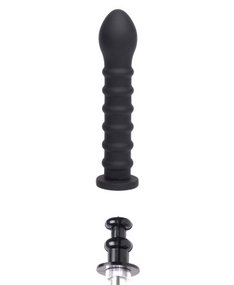 Ribbed Dong Easy-Lock 19 cm Black