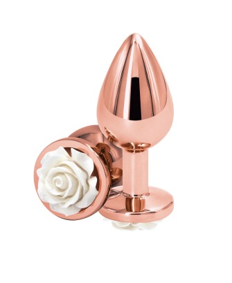 Rose Buttplug Medium White