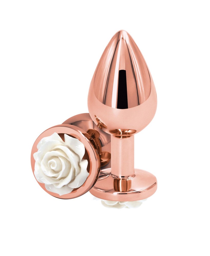 Rose Buttplug Medium White
