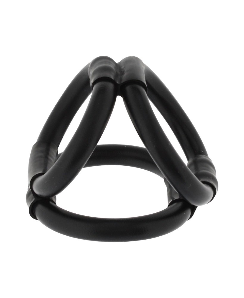 Tri Ring Cock Cage Black