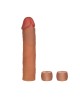 Silicone Penis Extension System 20.25cm Caramel
