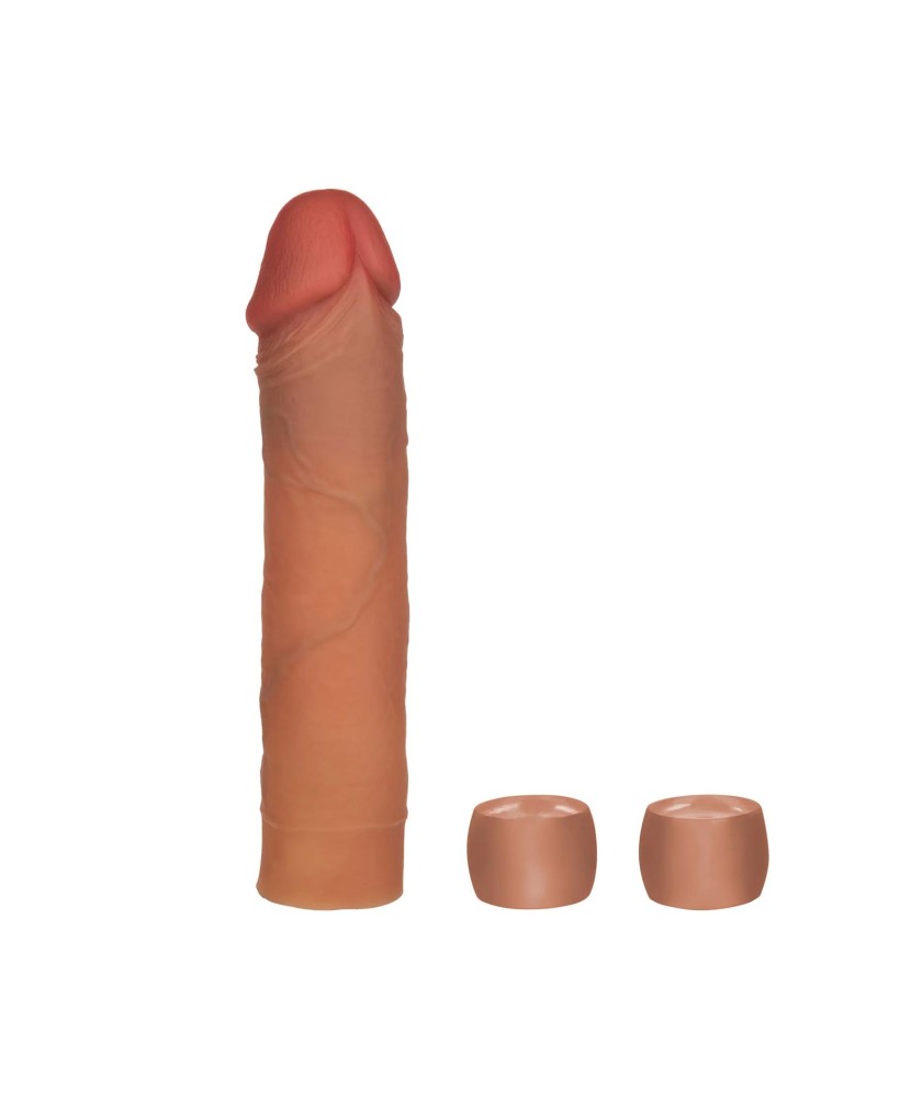 Silicone Penis Extension System 20.25cm Caramel