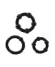 Stay Hard - Three Rings Black