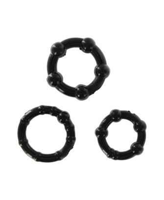 Stay Hard - Three Rings Black