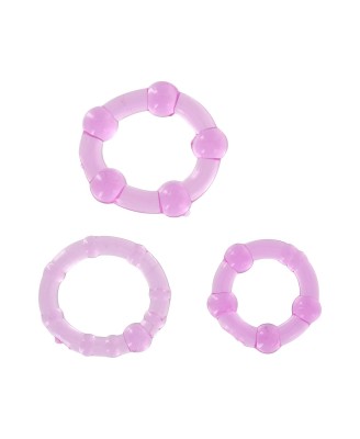 Stay Hard - Three Rings Purple