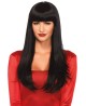 Bangin' long straight wig Black