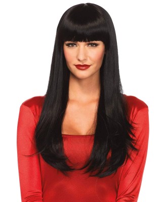 Bangin' long straight wig Black