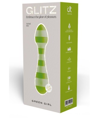 GLITZ GREEN GIRL TRAVEL WAND MASSAGER