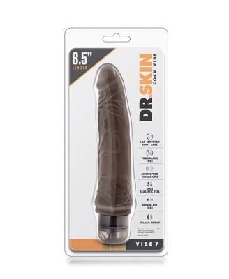 DR. SKIN COCK VIBE 7INCH CHOCOLATE