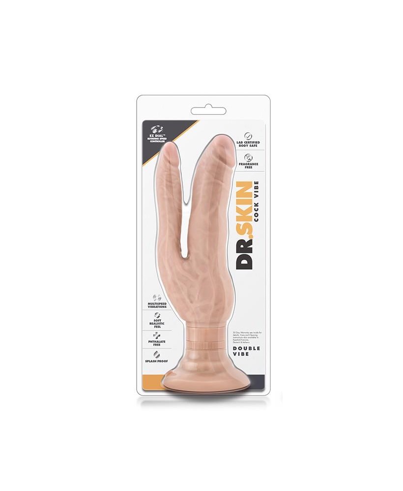 DR. SKIN COCK VIBES DOUBLE VIBE BEIGE