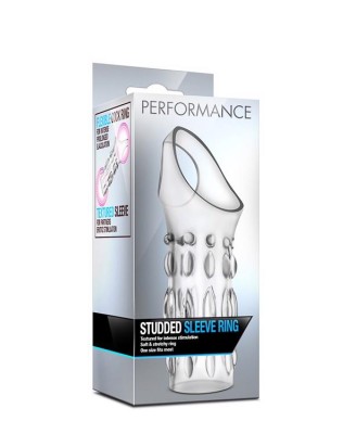PERFORMANCE STUDDED SLEEVE RING CLEAR