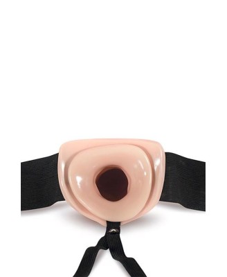 DR. SKIN 6INCH HOLLOW STRAP ON VANILLA
