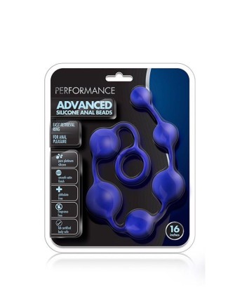 PERFORMANCE SILICONE ANAL BEADS INDIGO