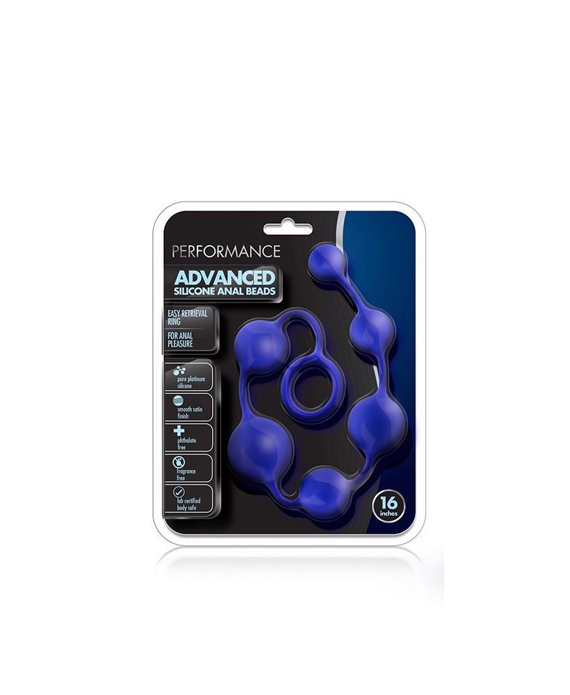 PERFORMANCE SILICONE ANAL BEADS INDIGO