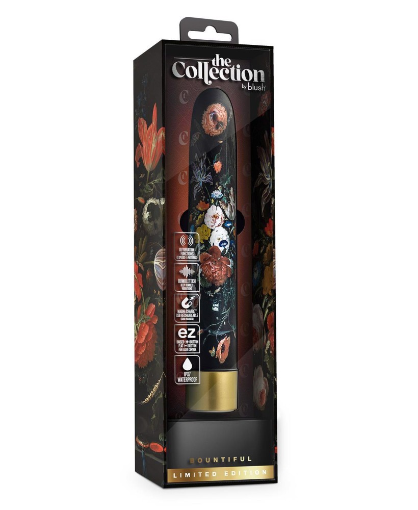THE COLLECTION BOUNTIFUL 7 INCH RECHARGEABLE VIBE FLORA