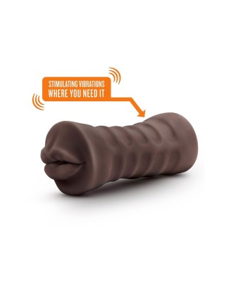 ENLUST KRYSTAL VIBRATING STROKER BROWN