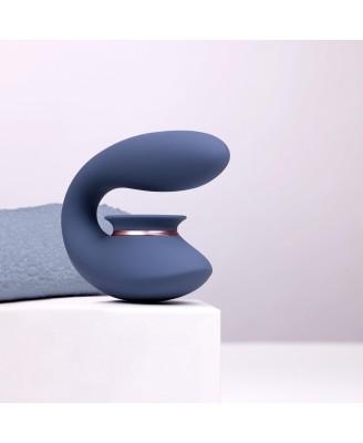 Twitch 3 - Rechargeable Vibrator Suction - Silicone - 10 Speed - Blue/Grey