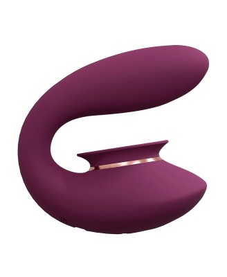 Twitch 3 - Rechargeable Vibrator Suction - Silicone - 10 Speed - Burgundy