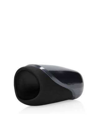 Vibrating Masturbator Sleeve - Licorice Black
