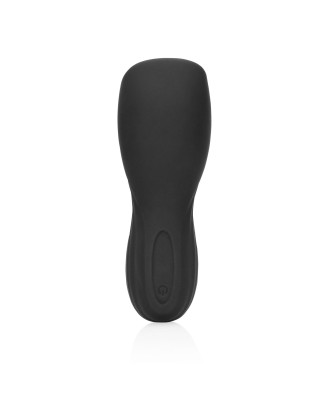 Vibrating Masturbator Sleeve - Licorice Black