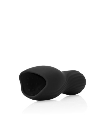 Vibrating Masturbator Sleeve - Licorice Black