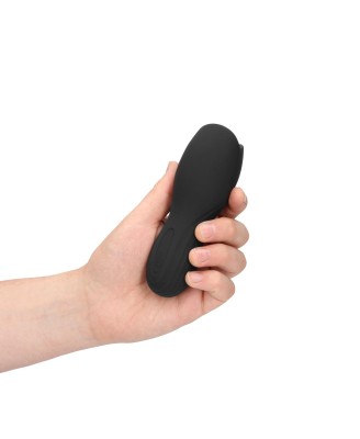 Vibrating Masturbator Sleeve - Licorice Black