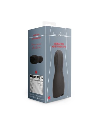 Vibrating Masturbator Sleeve - Licorice Black