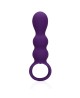 Teardrop Shaped Anal Vibrator - Clear Purple
