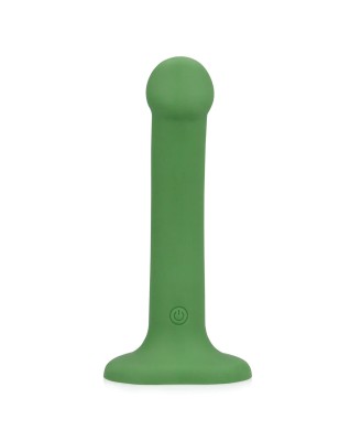 Non-Phallic Vibrating Dildo - Small - Forest Green