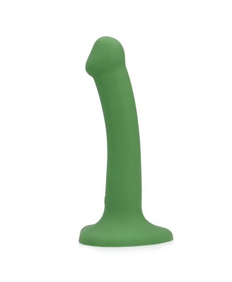 Non-Phallic Vibrating Dildo - Small - Forest Green