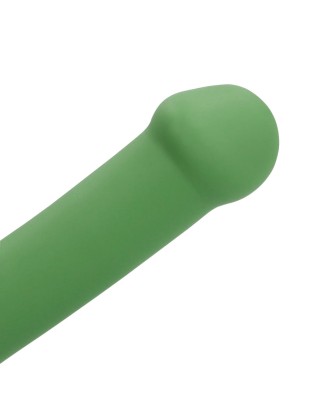 Non-Phallic Vibrating Dildo - Small - Forest Green