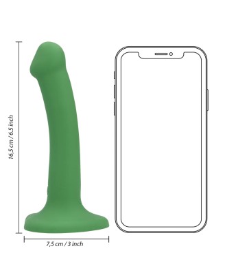 Non-Phallic Vibrating Dildo - Small - Forest Green