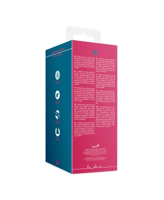 Non-Phallic Vibrating Dildo - Large - Raspberry Red