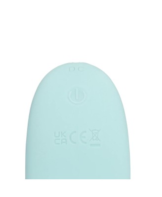 Three-In-One Liquid Silicone Vibrator - Breezy Blue