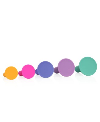 Silicone Vagina Dilator Set - Multicolor