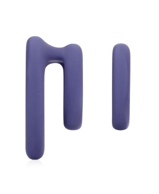 Heart Cockring Set - Violet Storm