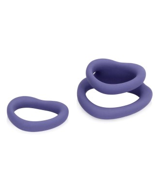 Heart Cockring Set - Violet Storm