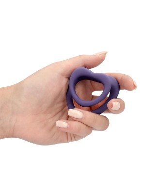 Heart Cockring Set - Violet Storm