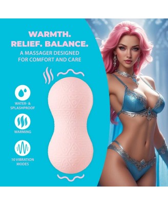 Vibrating and Heating Massager - Pink