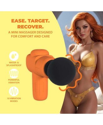 Mini Rechargable Microboost Massager - Orange