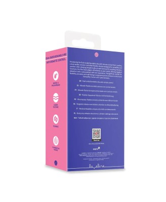 Dual-ended Bendable Vibe with Remote Control - Purple