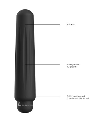 Delia - ABS Bullet With Sleeve - 10-Speeds - Black