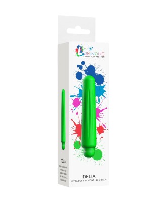 Delia - ABS Bullet With Sleeve - 10-Speeds - Green