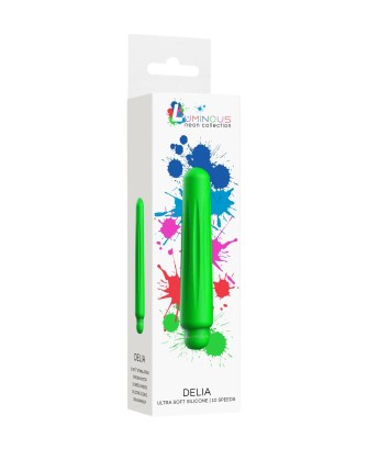 Delia - ABS Bullet With Sleeve - 10-Speeds - Green