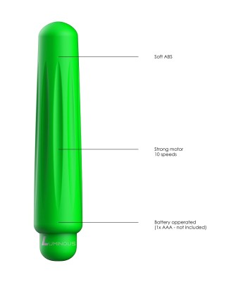 Delia - ABS Bullet With Sleeve - 10-Speeds - Green