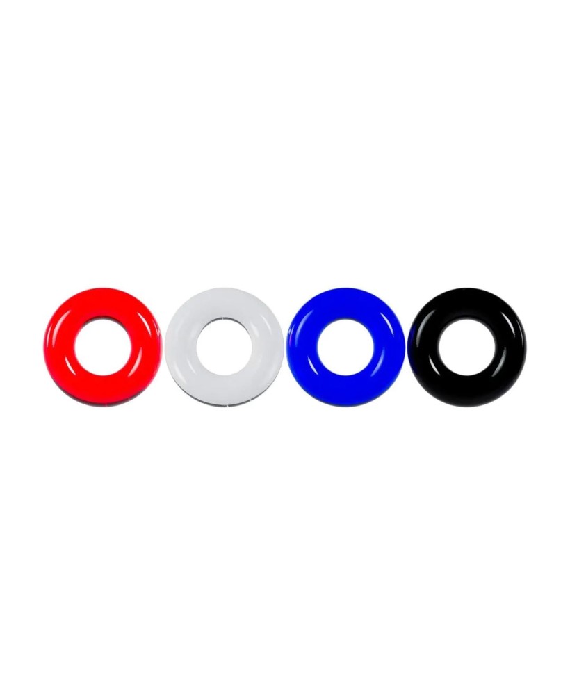 Cockring Set of 4 - Multicolor