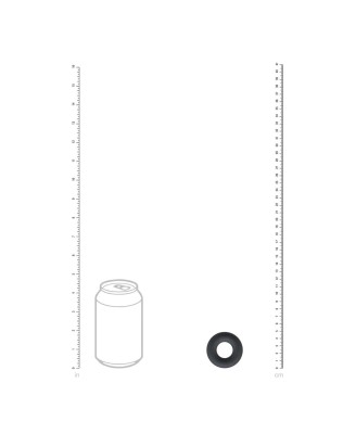 Liquid Silicone Cockring - S - Black