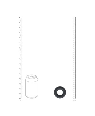 Liquid Silicone Cockring - M - Black