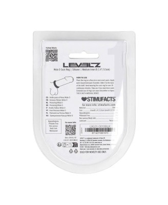 Wide O Silicone Cockring - M - 35mm - Black